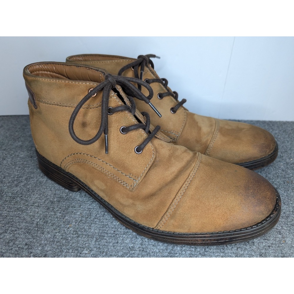 Clarks Men's Chukka Style Tan‎ Suede Books Size 12 READ